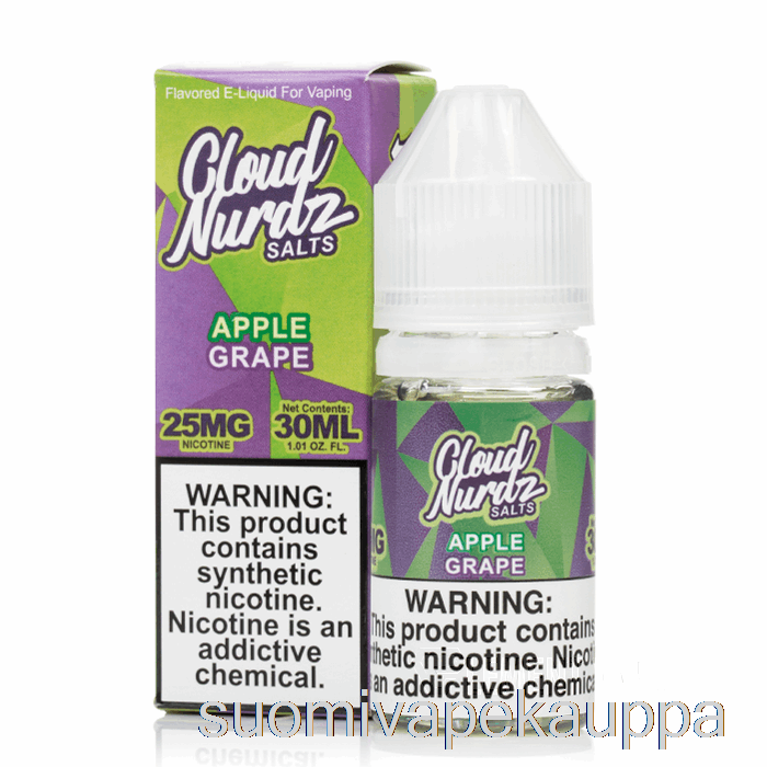 Vape Netistä Omena Rypäle - Pilvi Nurdz Suolat - 30ml 50mg